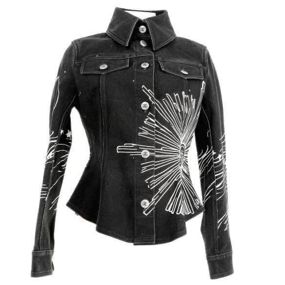 Chanel Denim jacket Grey Denim Never worn, with tag - Front View