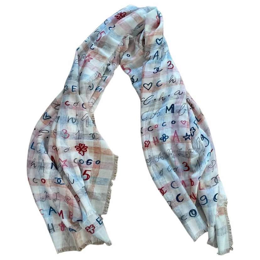 Chanel Cashmere and silk scarf Other Cashmere Never worn - Front View