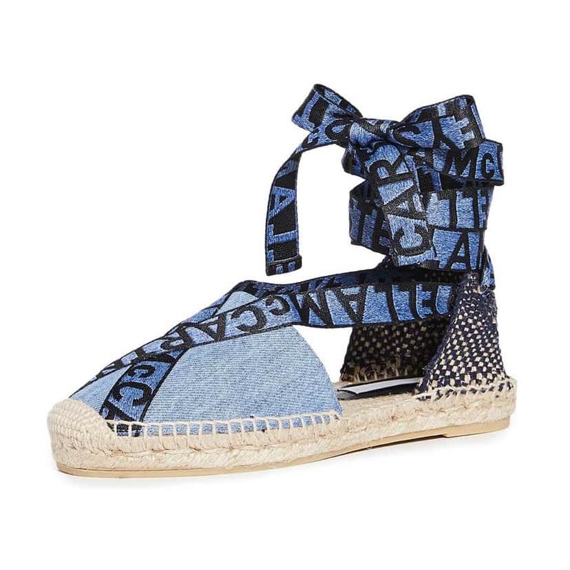 Stella Mccartney Fabric and Denim Espadrilles Blue Denim Never worn, with tag - Front View
