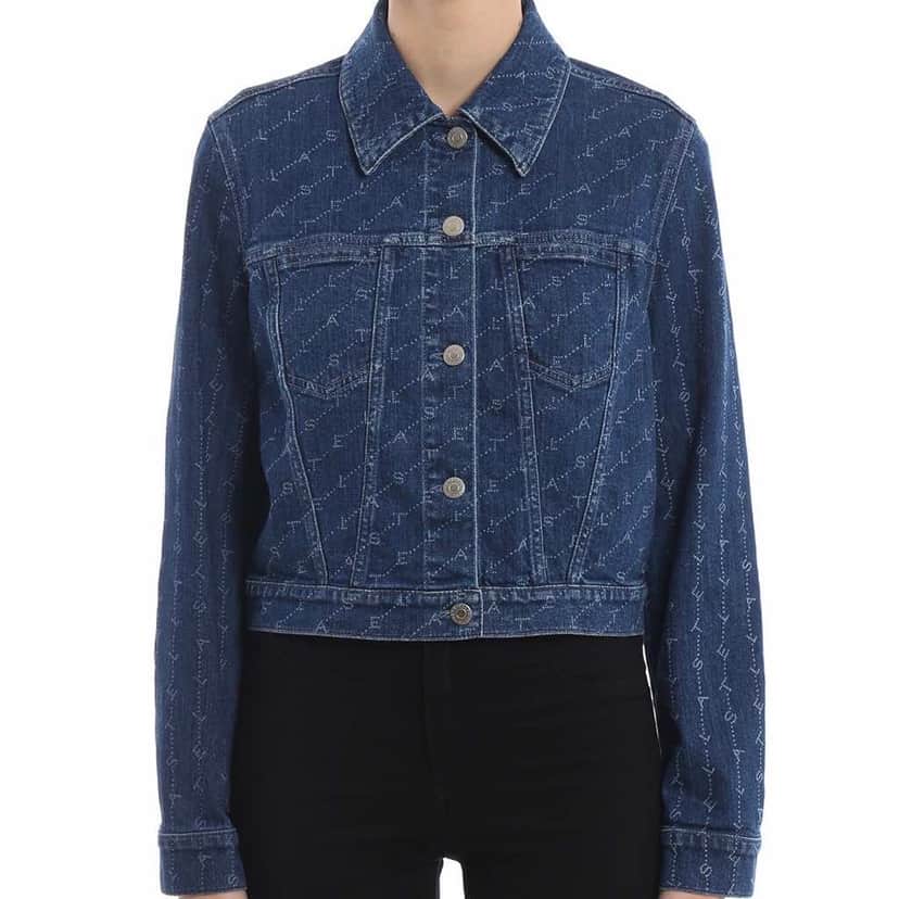 Stella Mccartney Denim Jacket Navy Denim Never worn, with tag - Front View
