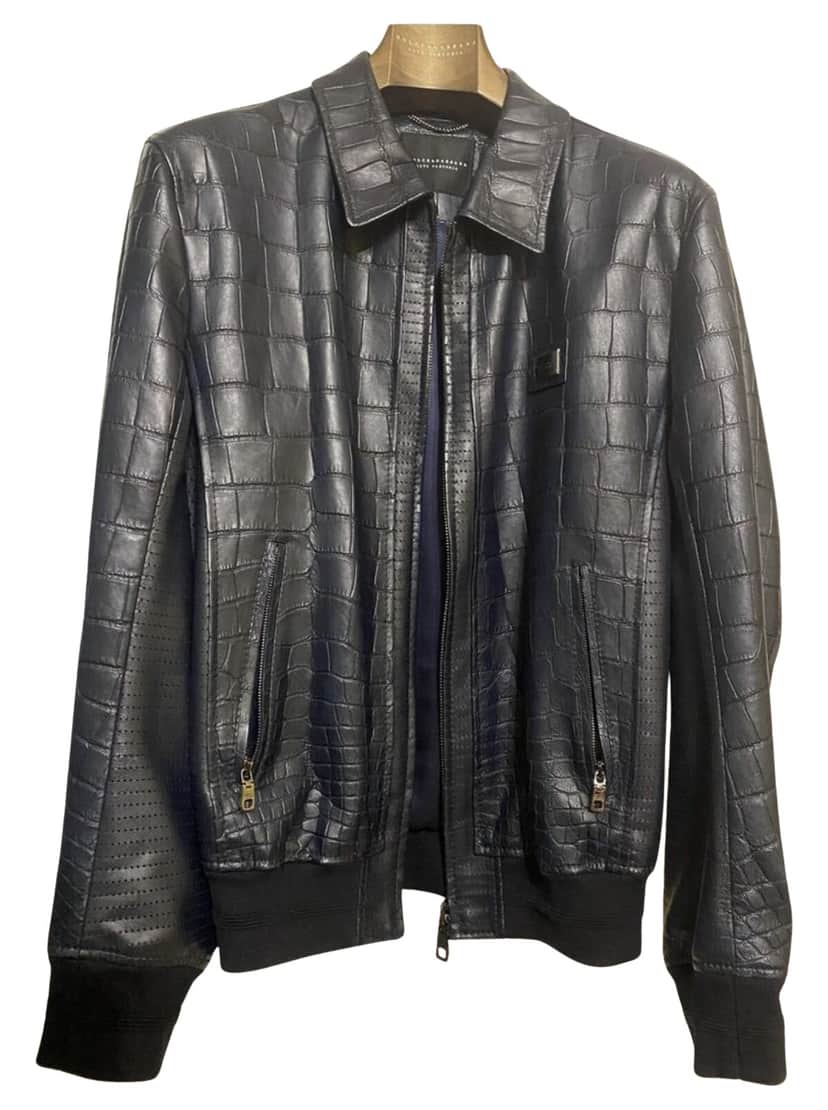 Dolce & Gabbana Dolce and Gabbana Bomber Jacket Navy Cotton Very good condition - Front View