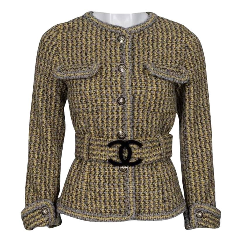 Chanel Multi Color Single Breasted Jacket MultiColor Cotton Very good condition - Front View