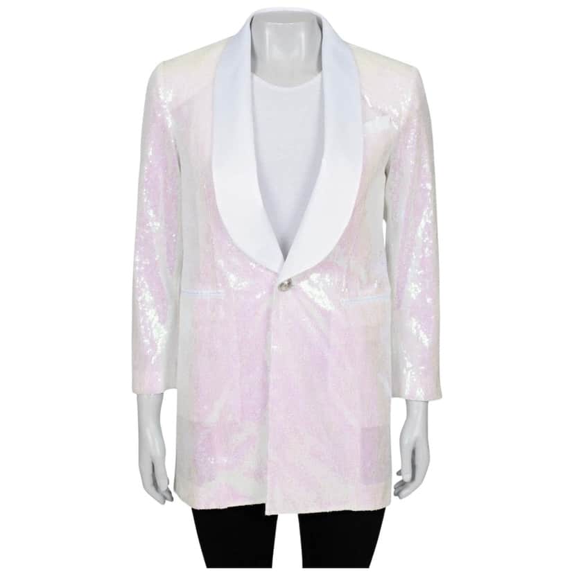 Balmain Sequin Jacket White Good condition - Front View