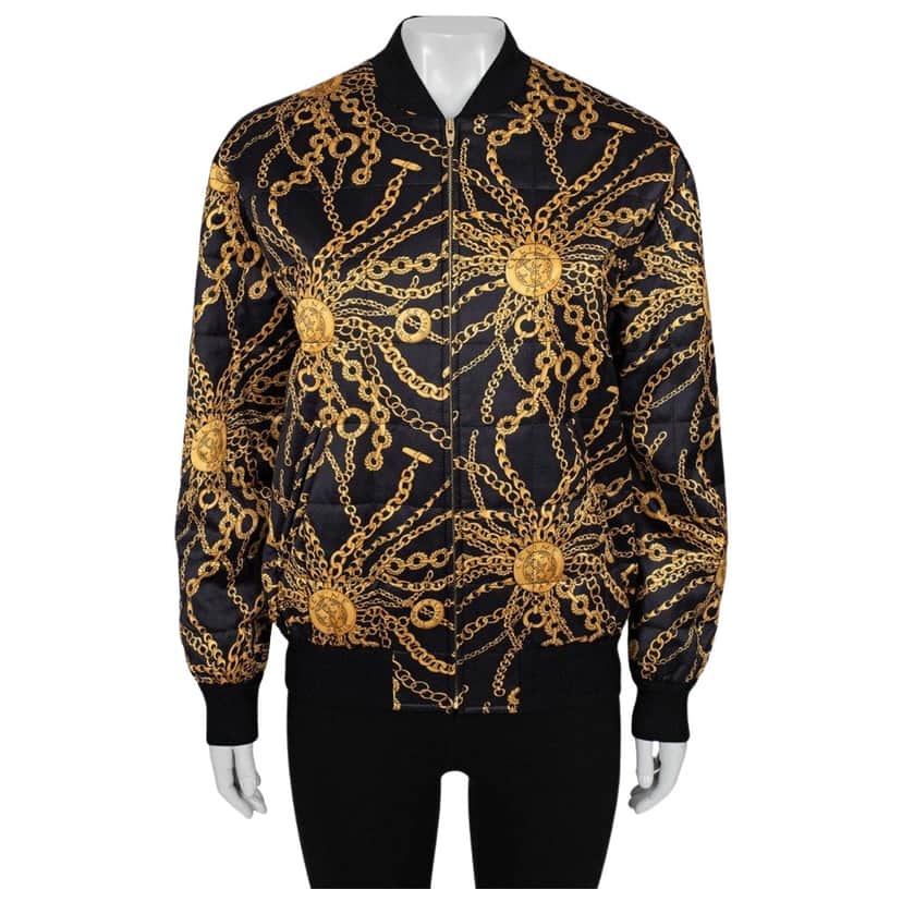 Celine Signature Print Bomber Jacket Black Wool Very good condition - Front View