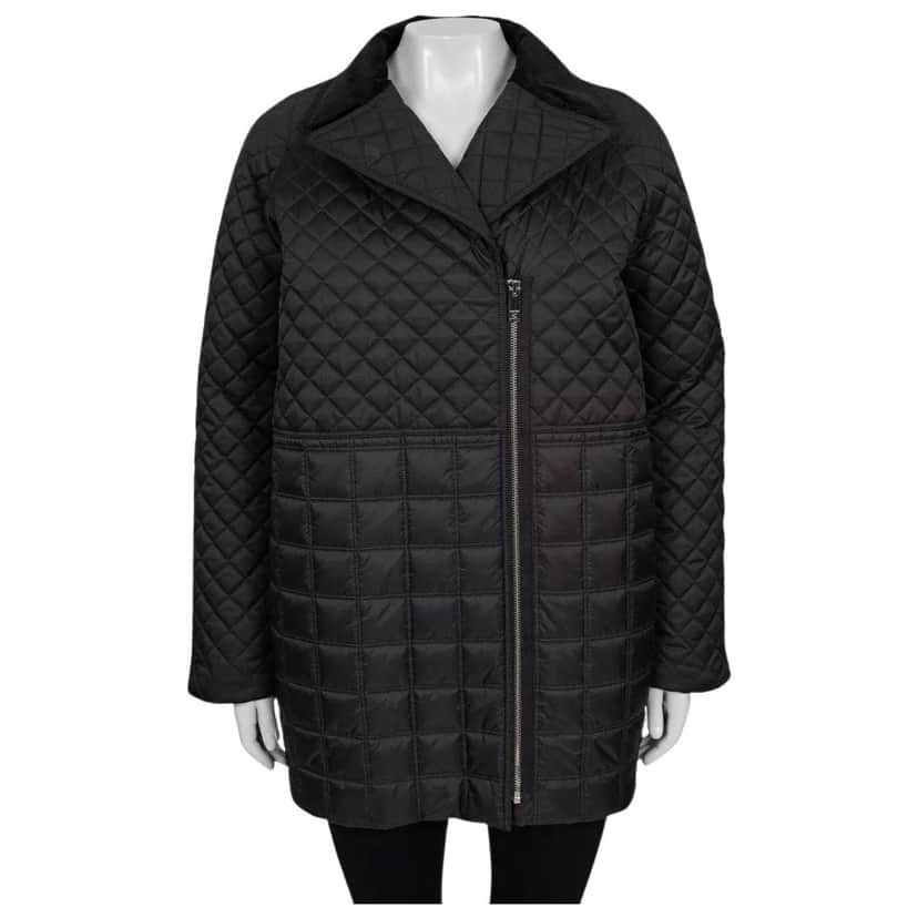 Burberry Quilted Jacket Coat Black Very good condition - Front View