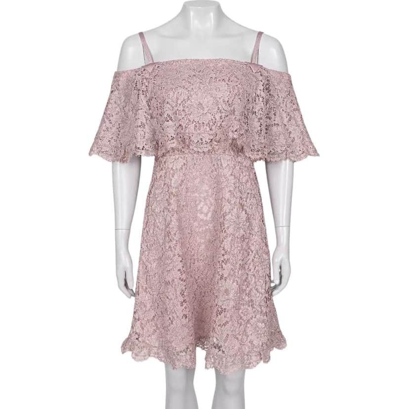 Valentino Garavani Valentino Lace Strappy Dress Pink Lace Very good condition - Front View