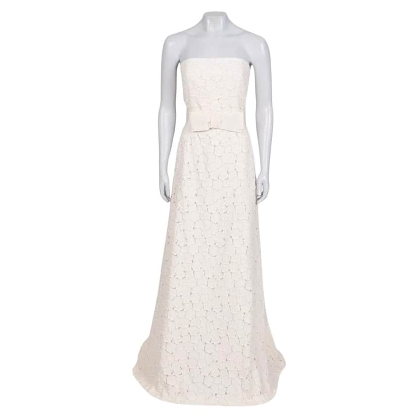 Max Mara Wedding Dress Beige Cotton Very good condition - Front View