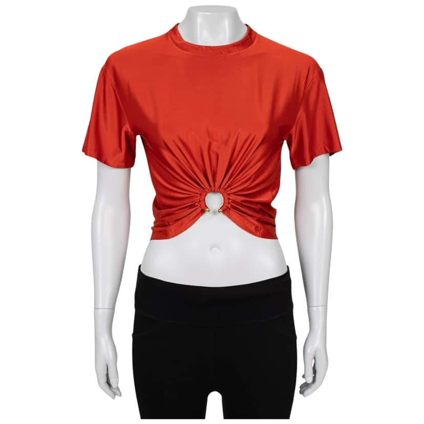 Paco Rabanne Viscose Top Orange Good condition - Front View