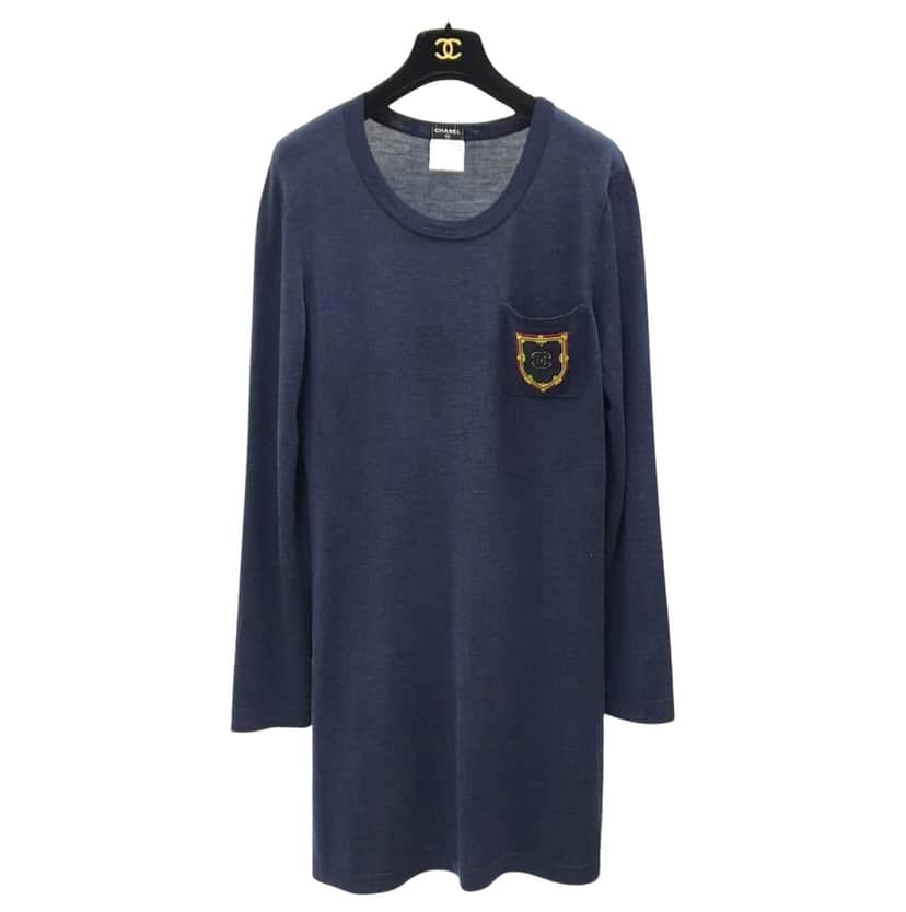 Chanel 2013 Paris Edinburgh Tunic Dress Black Cotton Very good condition - Front View