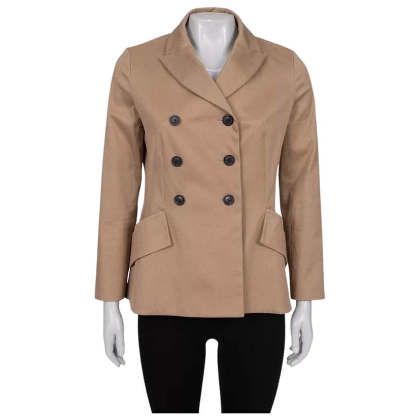 Dior Christian Corduroy Double Breasted Jacket Brown Cotton Very good condition - Front View