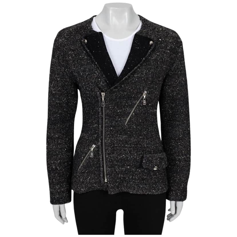 Louis Vuitton Zip Up Cardigan Jacket, Brown Cotton Very good condition - Front View