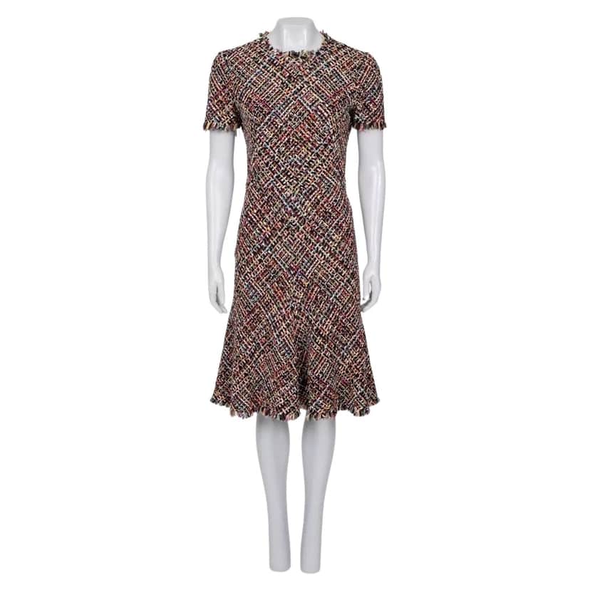 Alexander Mcqueen Fitted Dress Black Cotton Very good condition - Front View