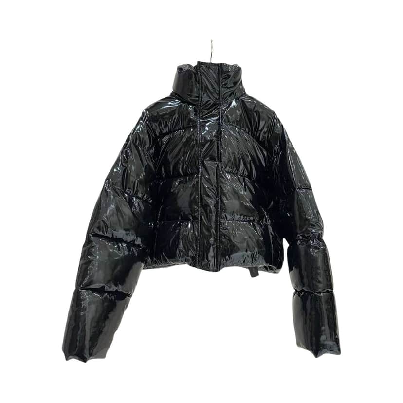 Balenciaga Lacquered Puffer Jacket Black Cotton Good condition - Front View