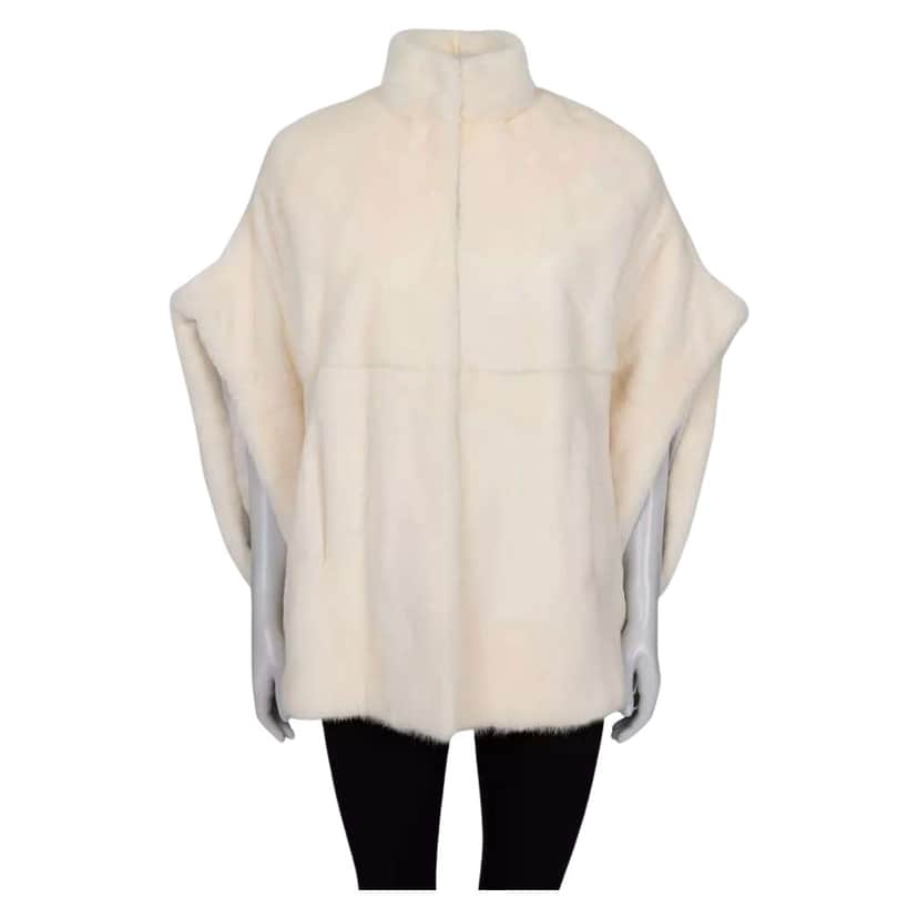 Saint Laurent Cropped Coat Black Cotton Very good condition - Front View