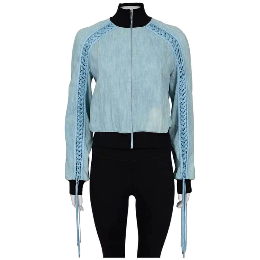 Dior Christian Light Jacket Blue Cotton Very good condition - Front View