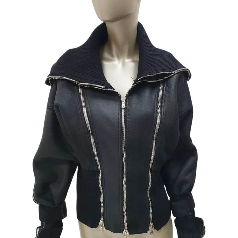 Dolce & Gabbana F/W 2003 Jacket Black Shearling Very good condition - Front View