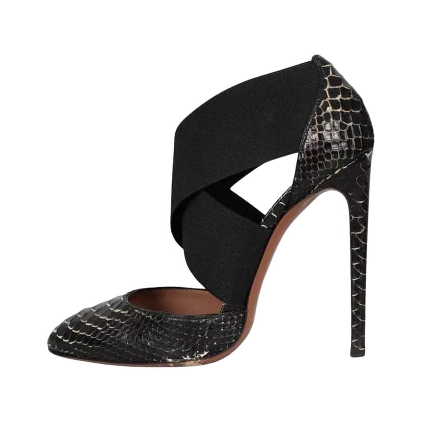 Alaïa Stiletto Heels Black Leather Very good condition - Front View