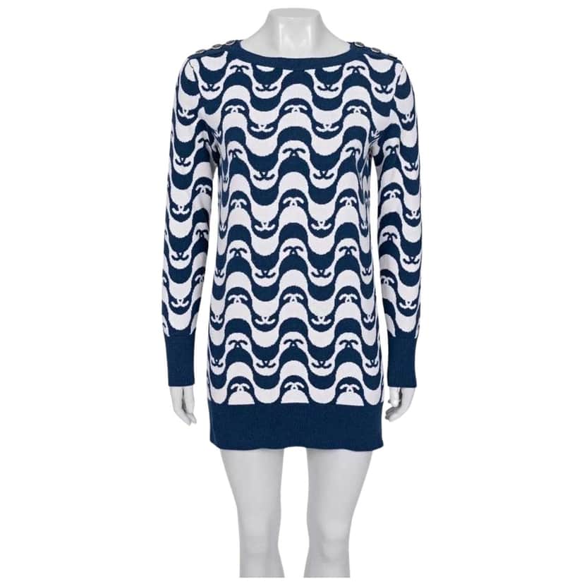 Chanel Pre Spring 2021 Dress MultiColor Wool Very good condition - Front View