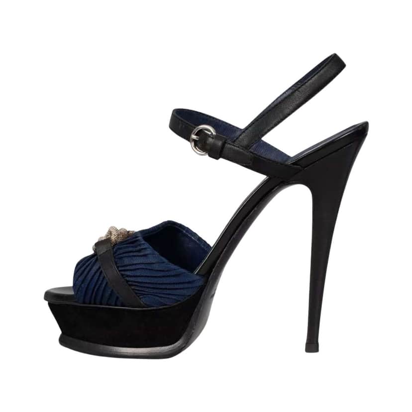 Saint Laurent Tribute High Heel Sandals MultiColor Leather Very good condition - Front View