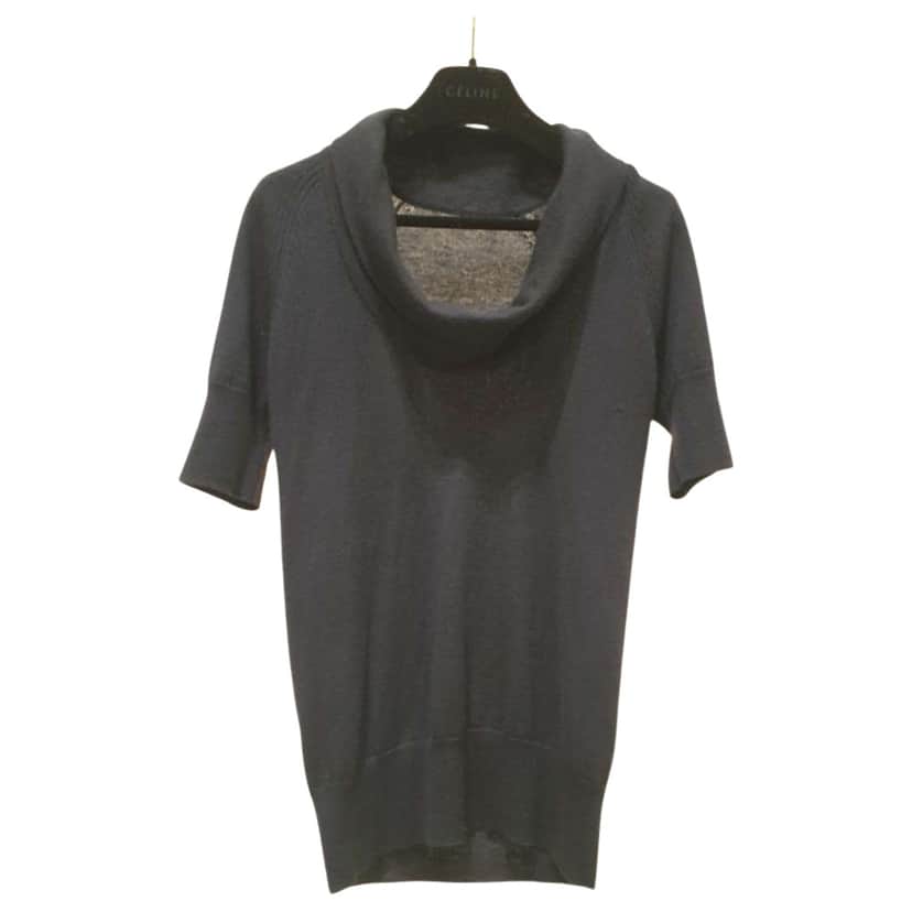 Loro Piana Jersey Top Black Cotton Very good condition - Front View