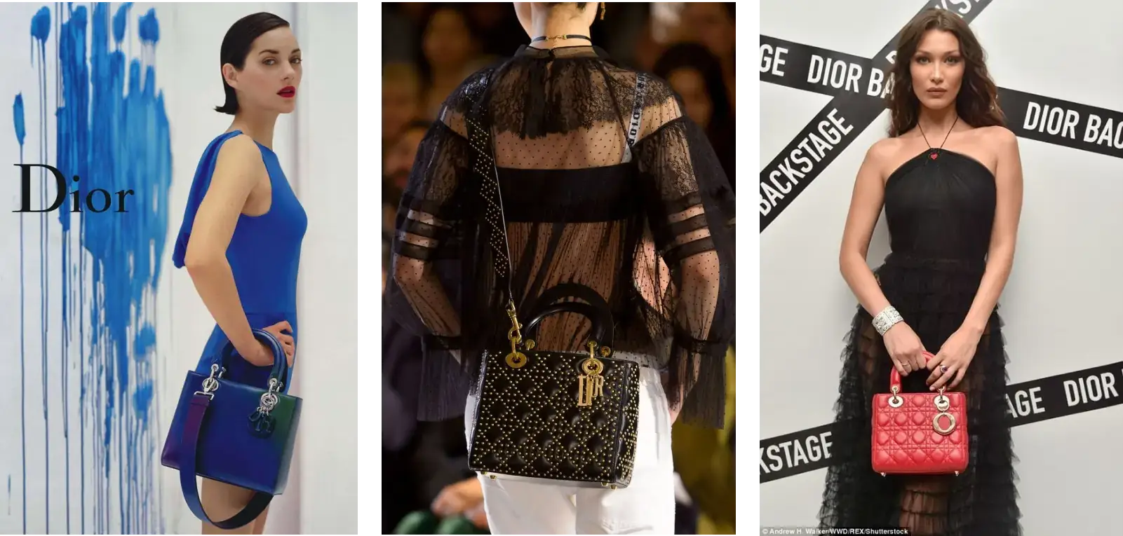 Marion Cotillard, Bella Hadid, and other A-listers exuding elegance with the Lady Dior bag as their trusted sidekick at high-profile events.