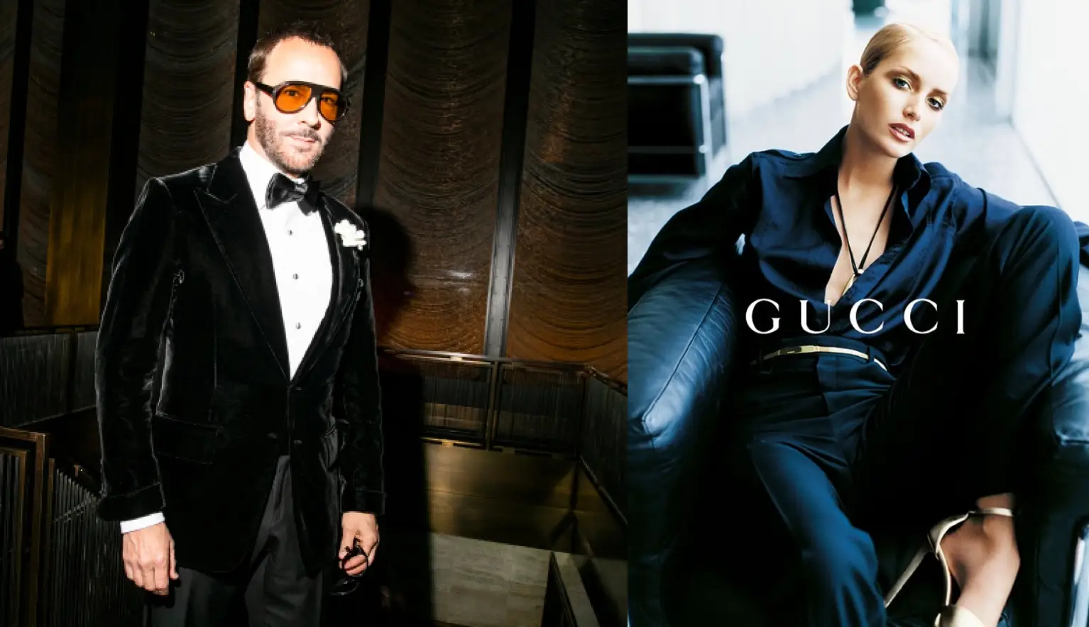 Tom Ford's time at Gucci: The Creative Director who resurrected the fashion house from 1994 to 2004.