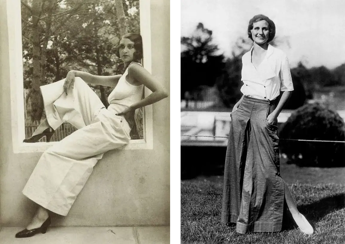 Giant Pants of the '30s Vintage Fashion Style