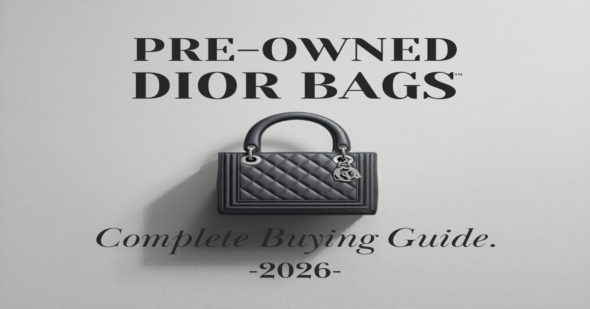 Pre-Owned Dior Bags Buying Guide 2026