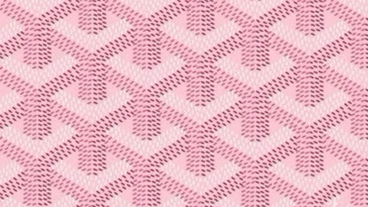 Goyard Goyardine pink chevron canvas pattern — pre-owned buying guide 2026