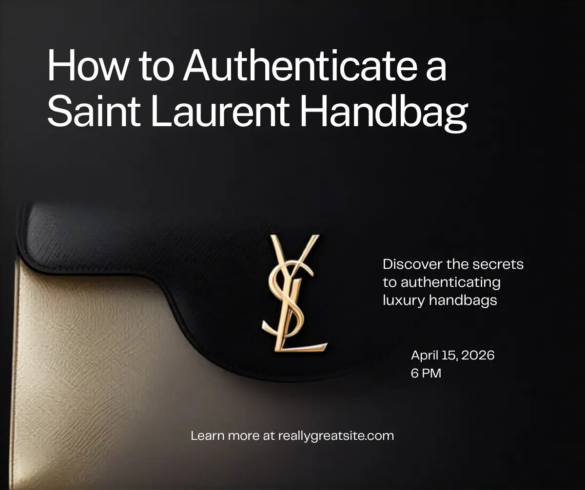 صورة مميزة لدليل التحقق من أصالة حقيبة يد سان لوران YSL