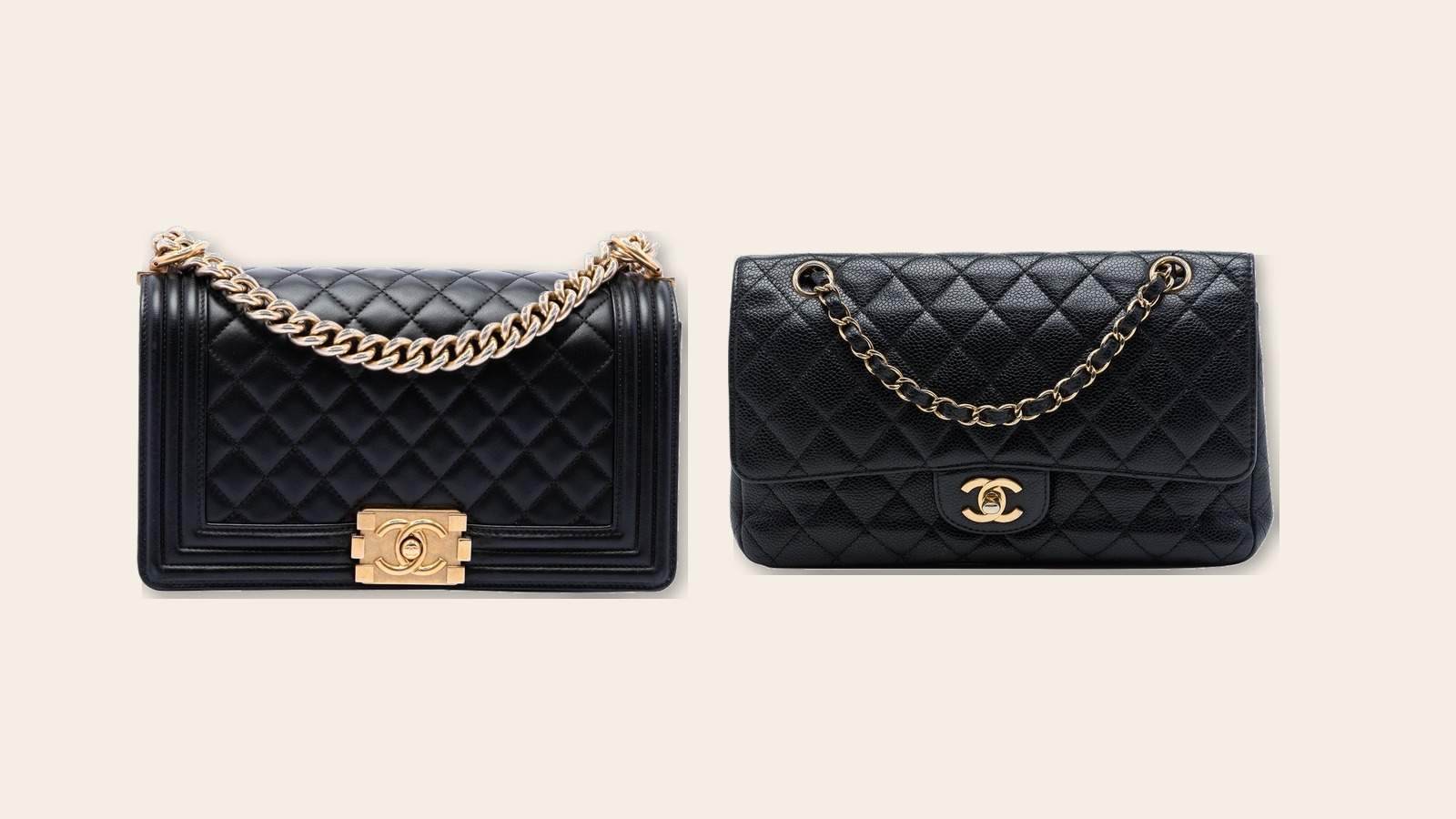 Chanel boy vs classic flap hero
