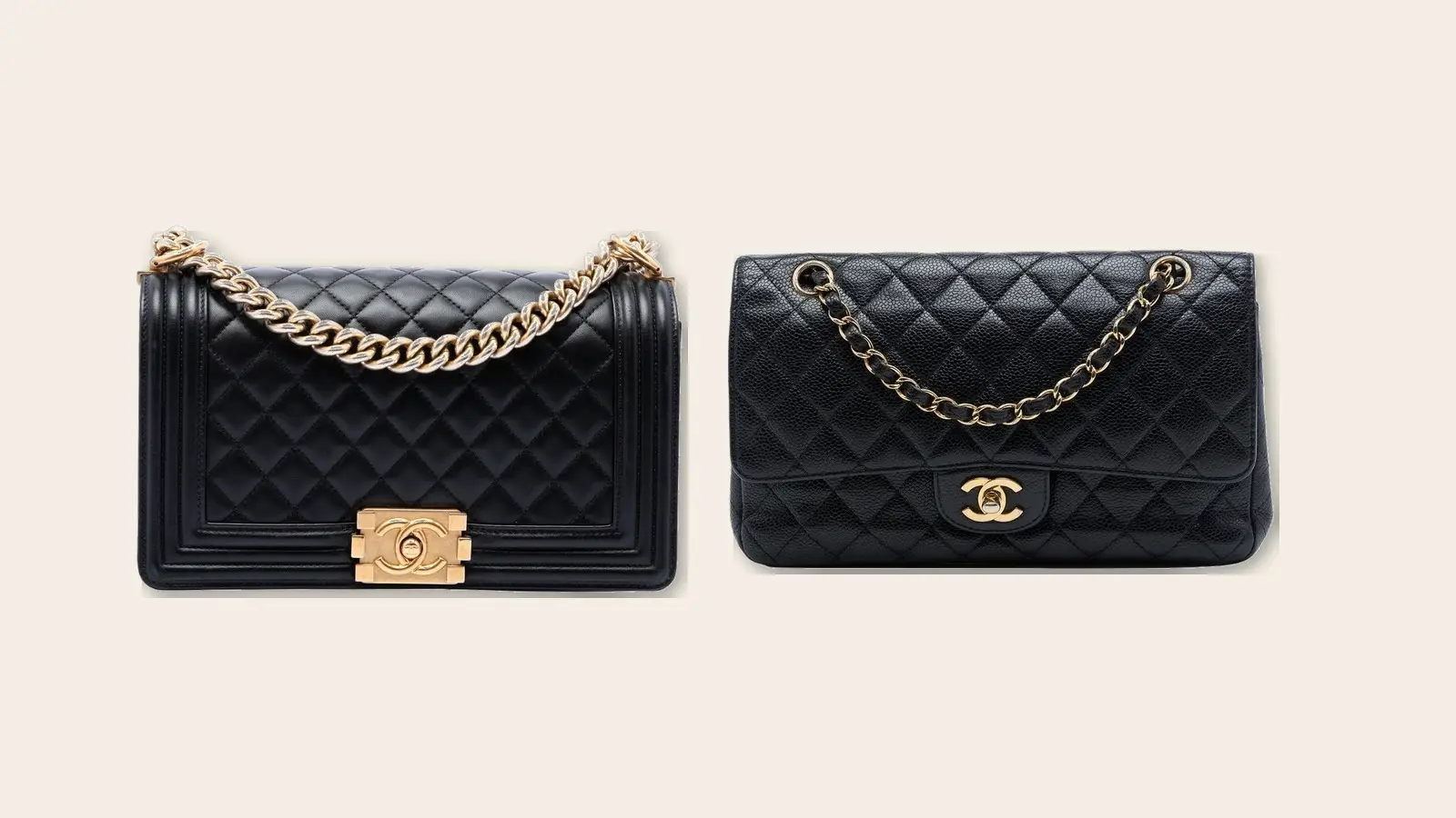 Chanel boy vs classic flap hero